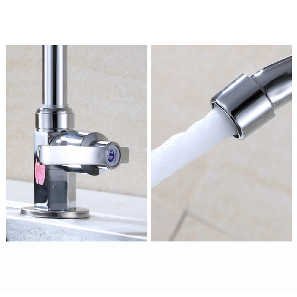 Zinc Alloy Vertical Kitchen Faucet Vegatable Basin Sink Faucet Single Colod Water Tap Kitchen Supplies