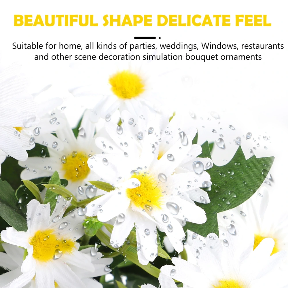 1Pc Simulated Daisy Bouquet Decor Emulation Flower Bunch for Home Decor