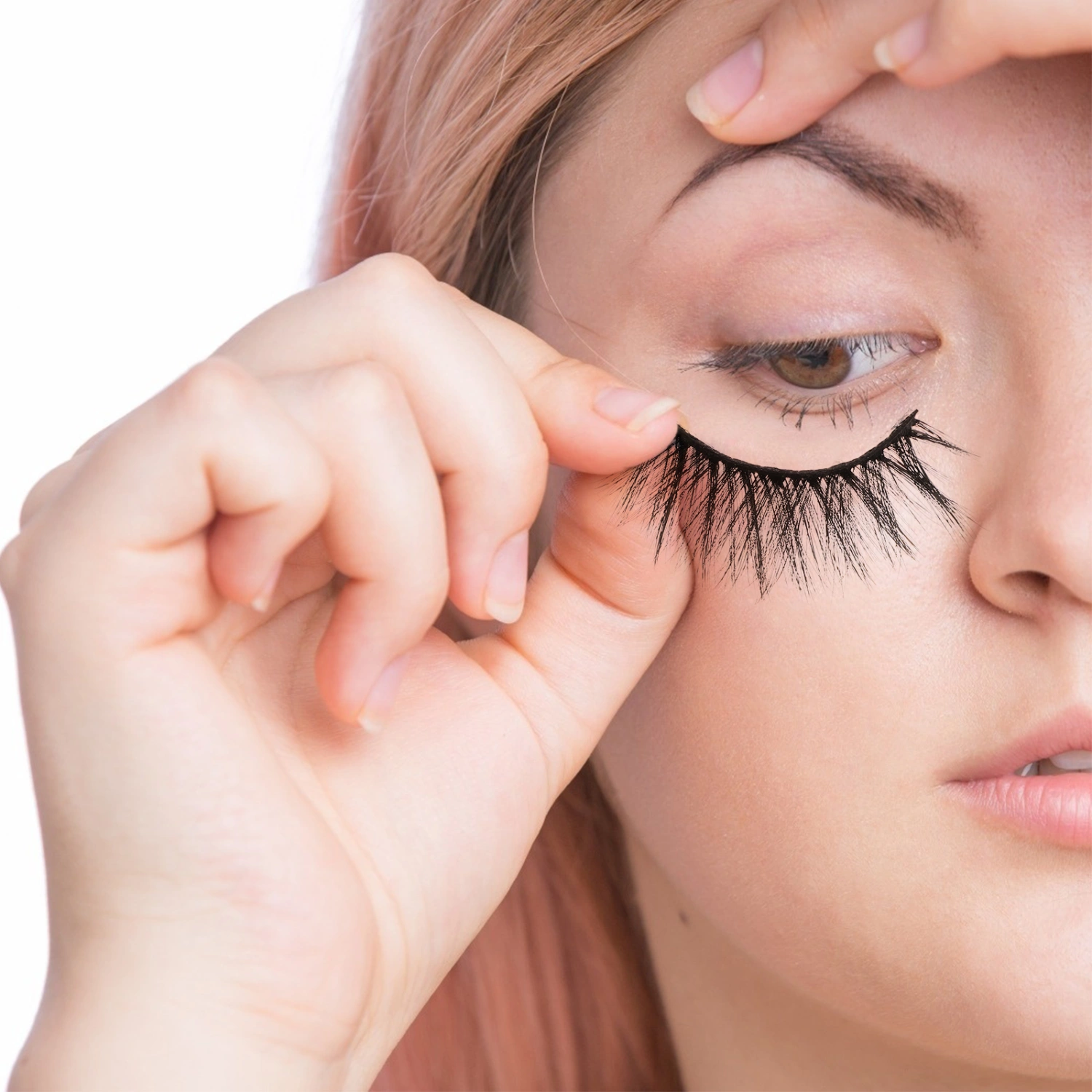 1 Box of False Eyelashes Manual Polishing Eyelashes Artificial Makeup Eyelashes