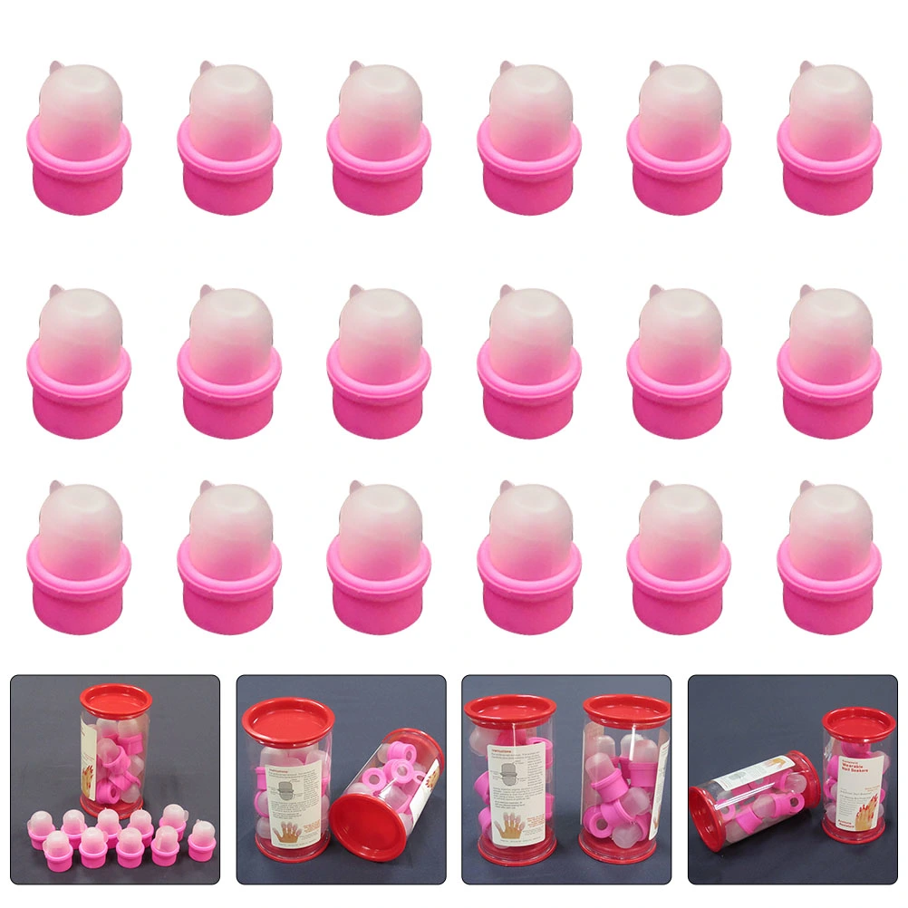 20PCS Manicure Nail Soaker Cover Nail Removing Cover Nail Polish Removal Cover