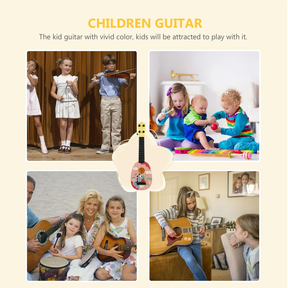 Educational Kid Guitar Children Guitar Toy Musical Instrument Guitar Toy (Random Style)