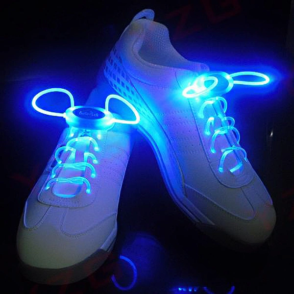 LED Flashing Shining Shoelaces Decorative Shoelaces - 4 pair/set (Mixed Color)