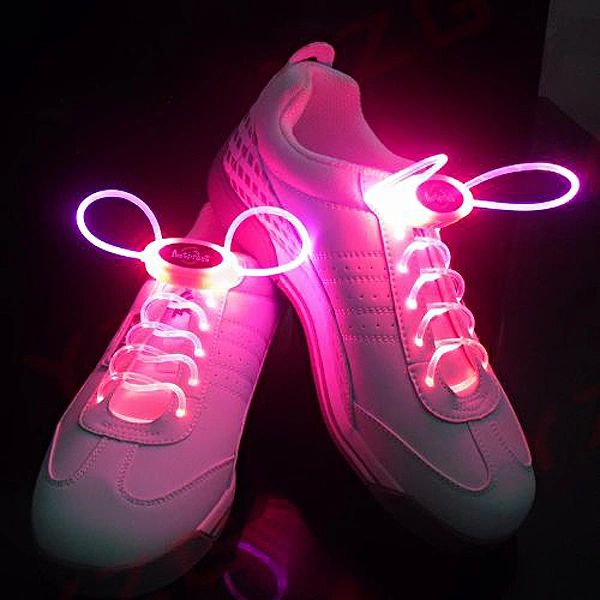 LED Flashing Shining Shoelaces Decorative Shoelaces - 4 pair/set (Mixed Color)