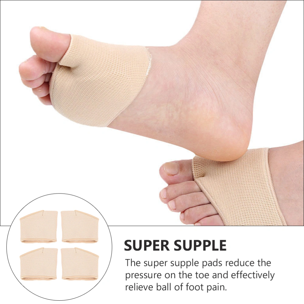 4Pcs Supple High Heel Forefoot Cushions Half-size Foot Pads Non-slip Foot Pads