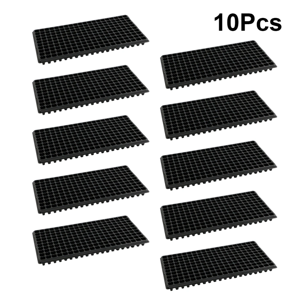 10 Pcs Tray Sprout Plate 200 Cells Nursery Pots Tray for Home Gardening Farm DIY (120g)