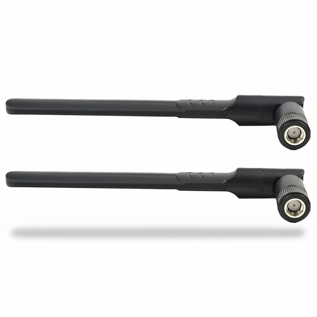 2Pcs Fan Shaped Flat Antenna WIFI Booster All-Direction Gain Antenna 2.4G Antenna Black