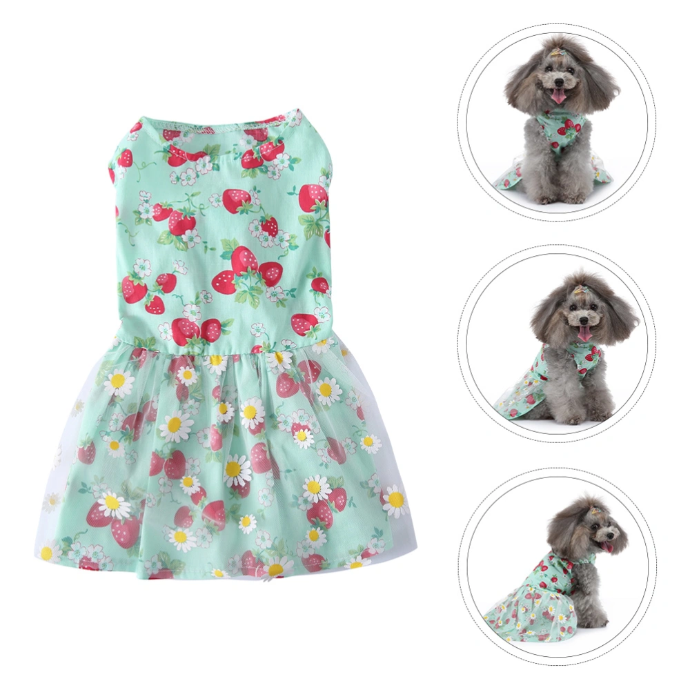 Summer Puppy Skirt Adorable Dog Dress Pet Party Dress Up Costume Clothing