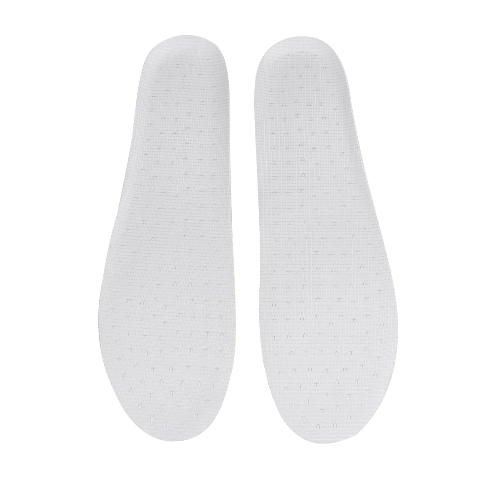 1 Pair of Rubber Breathable Sports Insoles Absorbers Comfortable Basketball Insoles Shoe Pad Insert for Men Women  Size 44 White