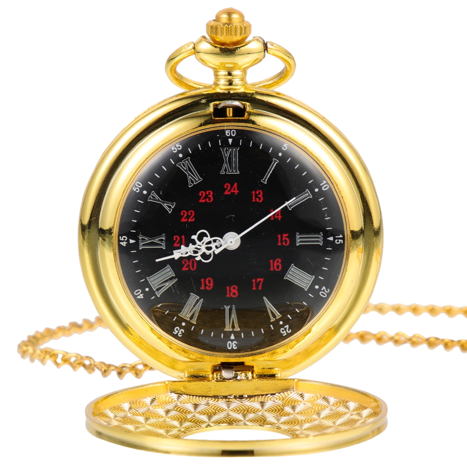 Vintage Pocket Watch Carve pattern Pocket Watch Roman Pocket Watch Decorative Pocket Watch