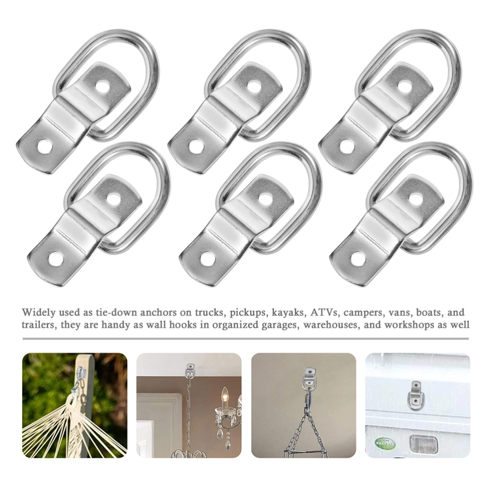 8pcs Truck Anchors Hook D Ring Tie Down Lashing Ring Floor Mount Rings