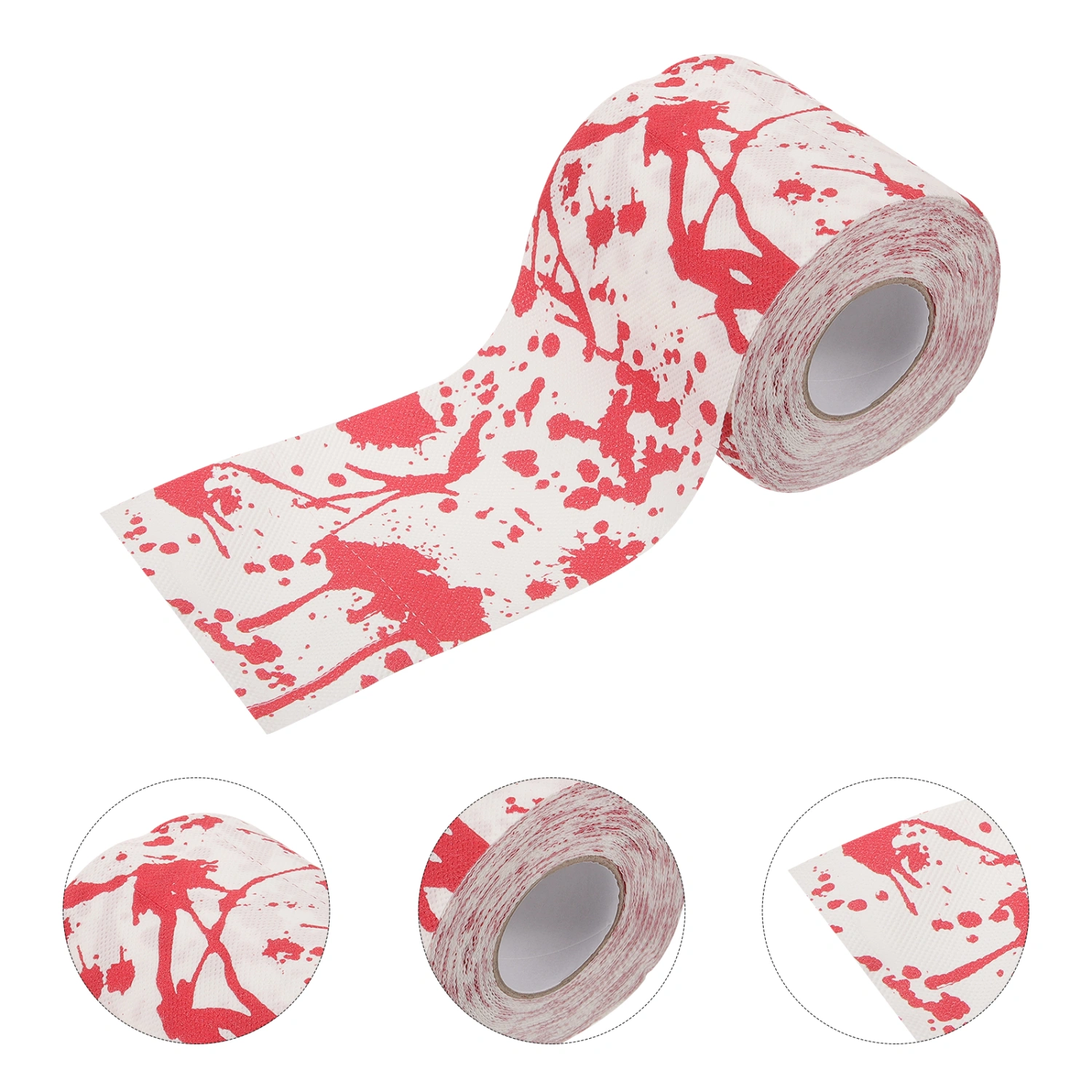 1 Roll Bloodstain Toilet Paper Scary Bloody Printed Roll Paper Roll Paper Bathroom Toilet Paper Roll