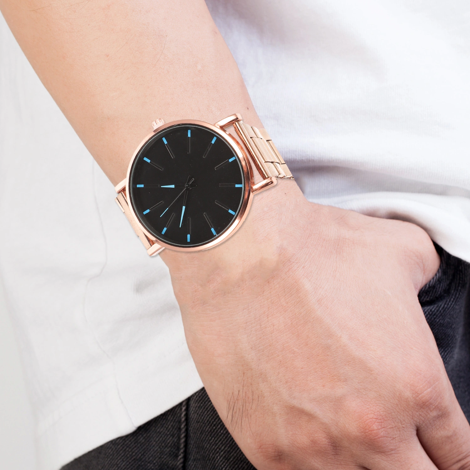 Men Watch Quartz Watch Stainless Steel Wrist Watch Fashion Watch Unique Watch