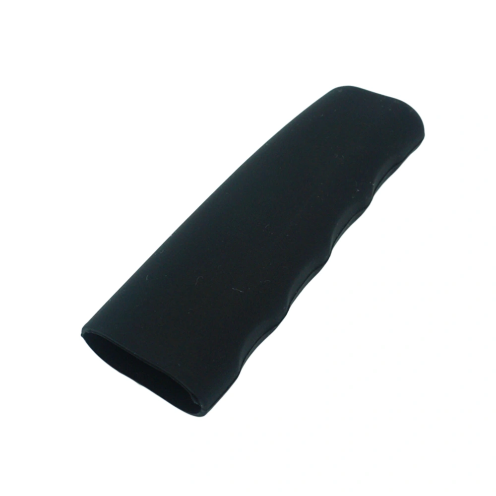 Practical Silicone Cover Universal Wave Shaped Handbrake Cover Protector for Car (Black)