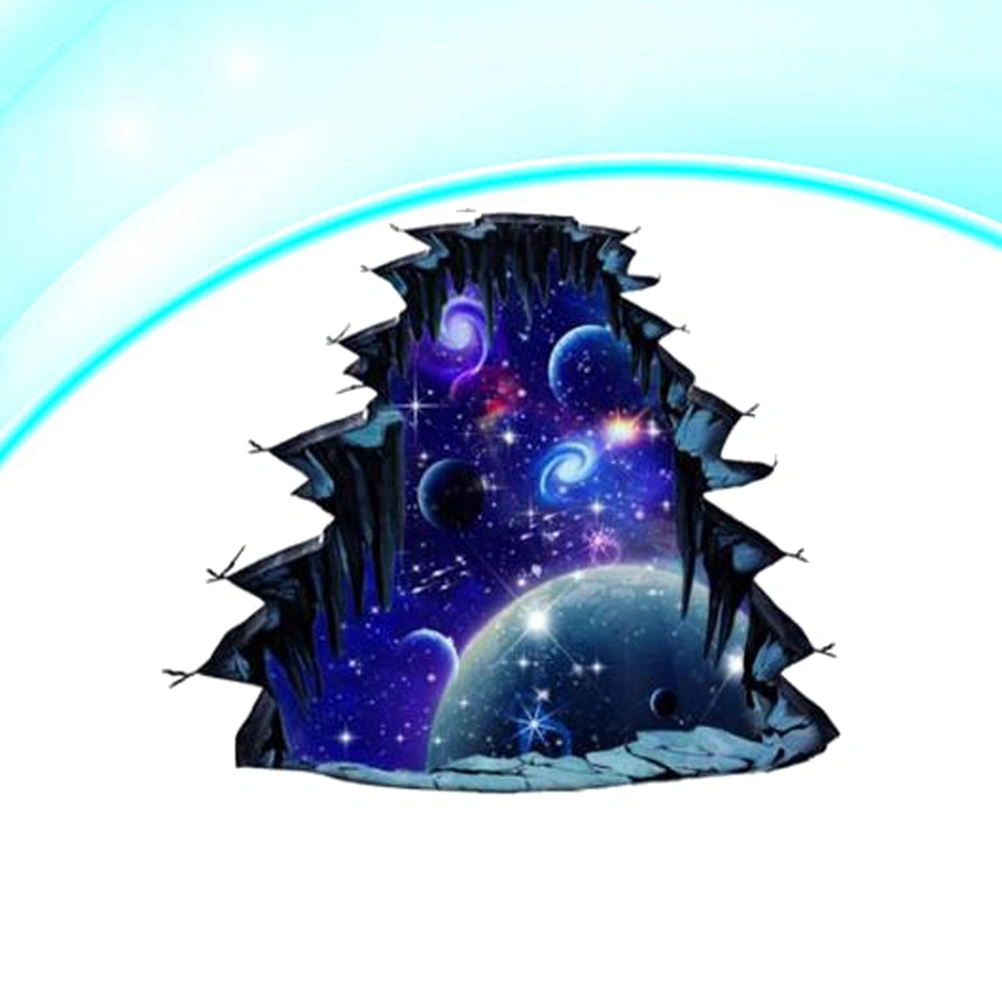 3D Floor Surface Sticker Outer Space Waterproof Wall Sticker Porcelain Board Sticker