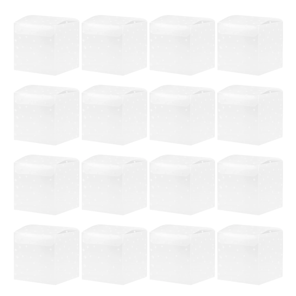 50PCS in 1 Set 6cm DIY Candy Box Square Gift Box Plastic Polka Dot Sweet Packing Case