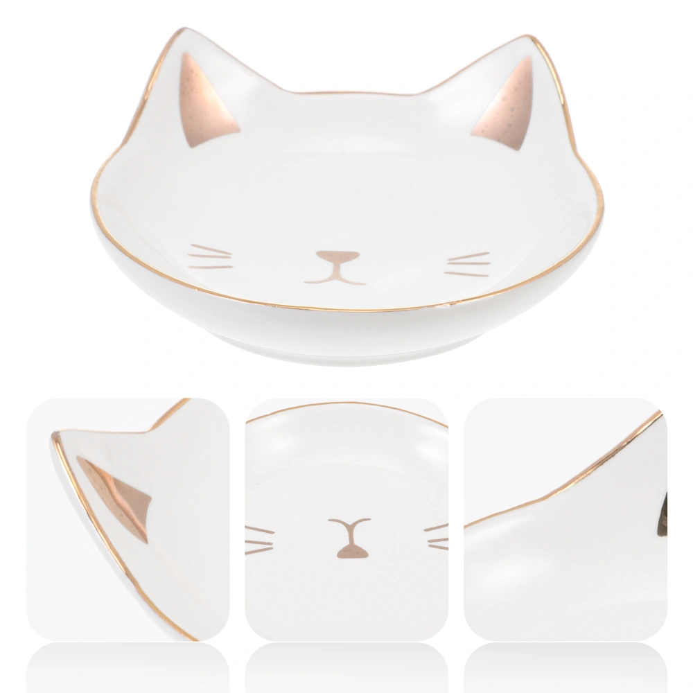 Cat Shaped Ceramic Dinner Plate Lovely Fruit Plate Dessert Plate Food Plate