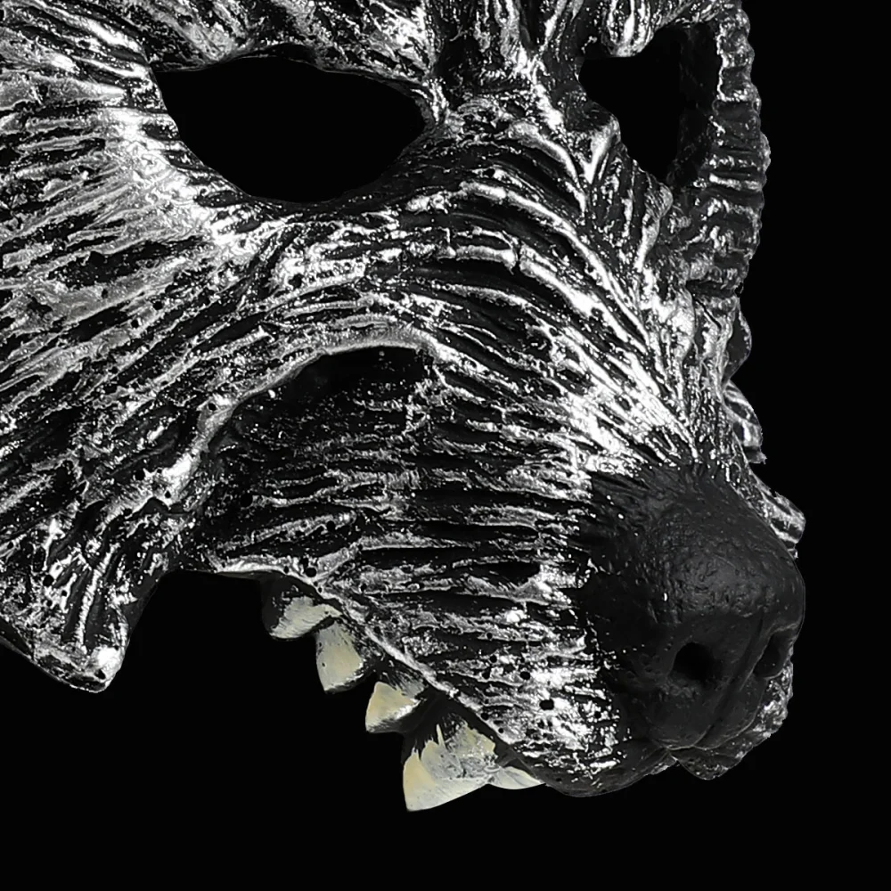 NUOLUX Grey Wolf Head Mask Fancy Dress Party Props for Cosplay Halloween Masquerade