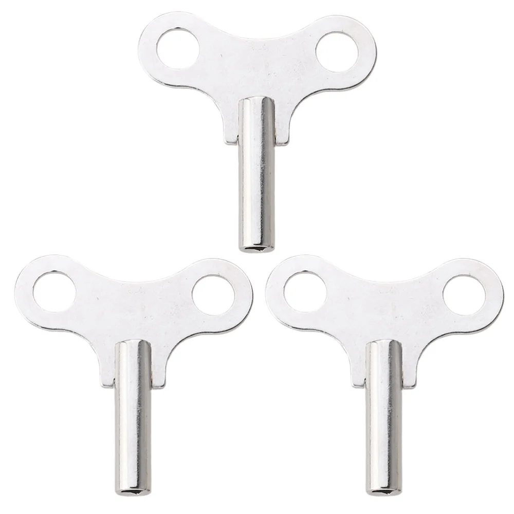 3Pcs Professional Clock Winding Keys Wear-resistant Clock Keys Grandfather Clock Winding Keys