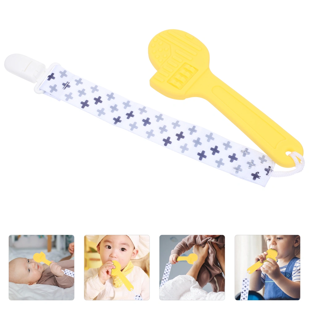 Silicone Wrench Pacifier Chain Funny Toddler Teethers Pacifier Anti-drop Chain