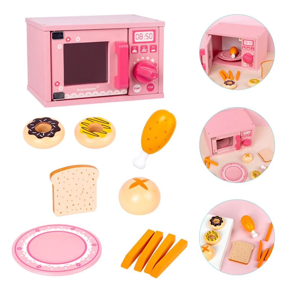 1 Set of Household Toy Microwave Interactive Kids Microwave Wear-resistant Children Toy