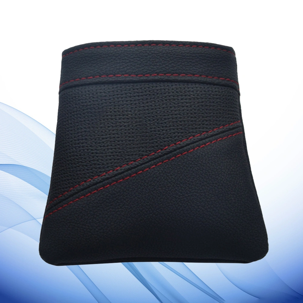 Car Auto Air Vent Outlet Storage Bag Cell Phone Carriage Bag Pocket Organizer (Black with Red Line)