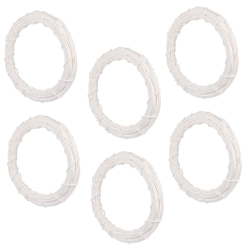 6pcs Hanging Wreath Rings Wreath Rattan DIY Crafts Circles Party Props