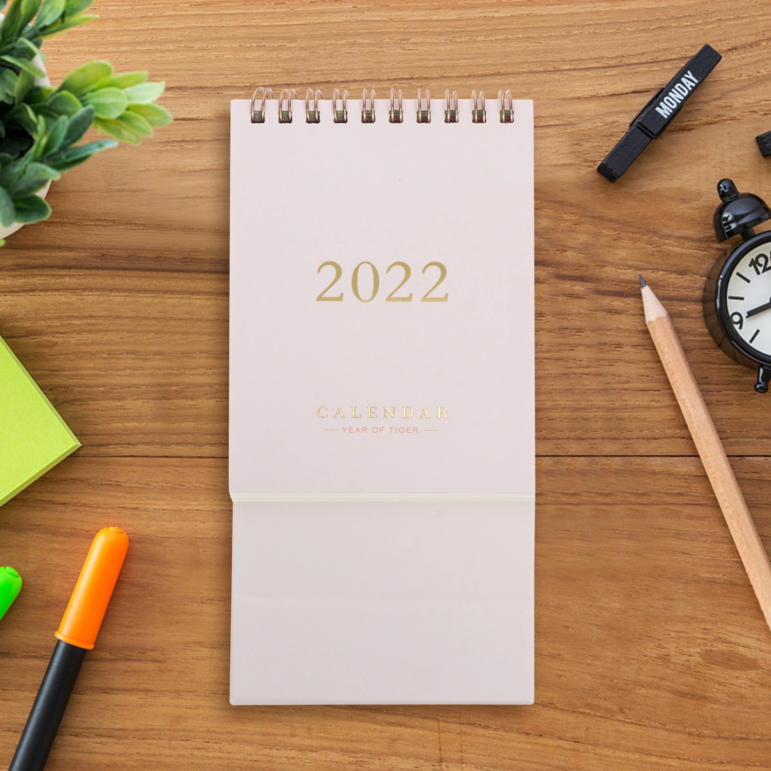 1Pc Desk Calendar for Checking Time Writing Memos Plans Office Desk Calendar