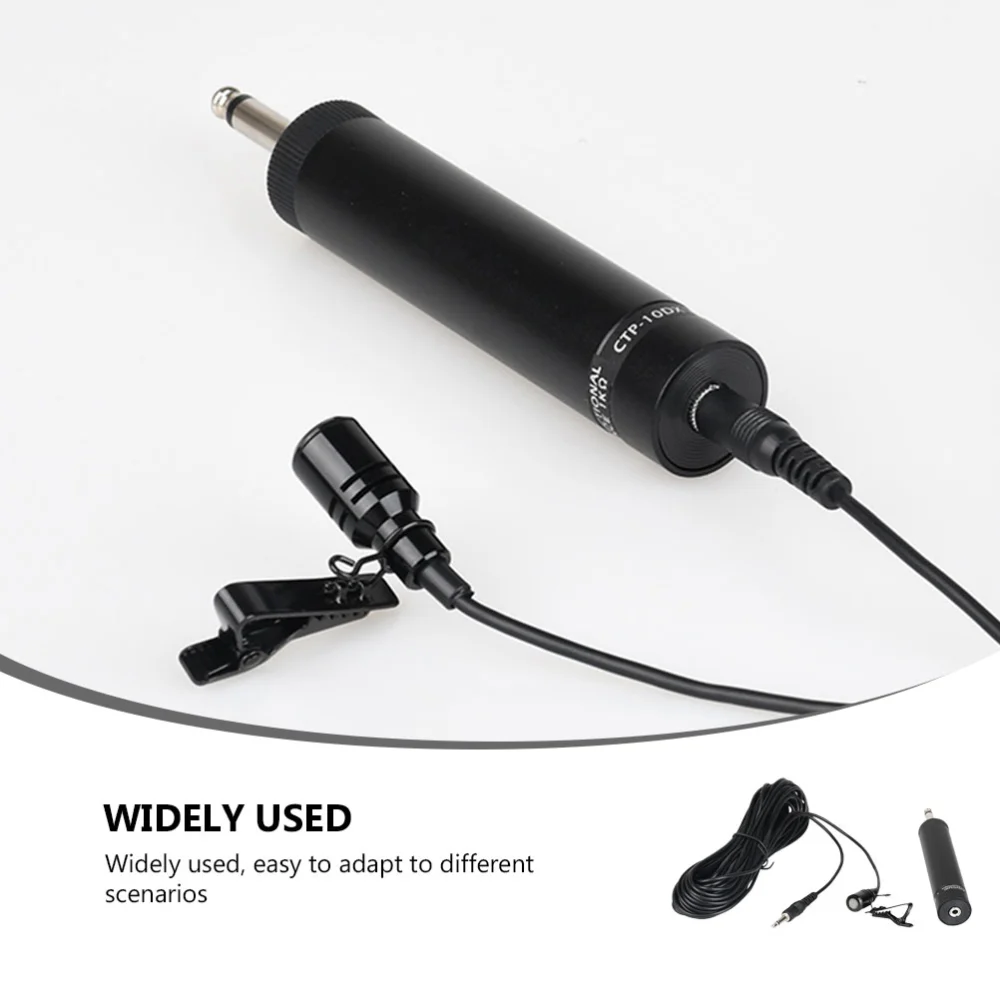 1 Set Multi-purpose 10m Wire Microphone Lavalier Microphone for Performance