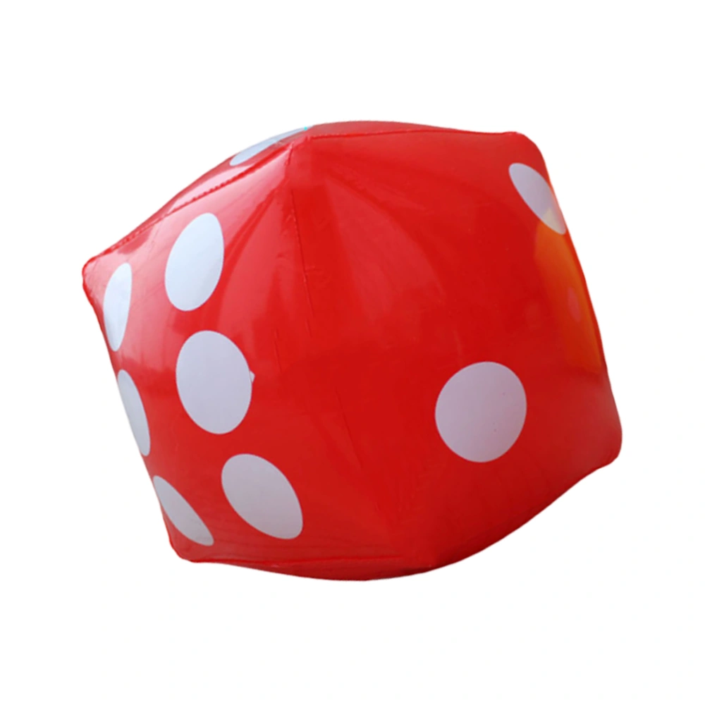 30cm Children Inflatable Dice Toy Creative Party Plaything for Home Bar Swimming Pool (Random Color)