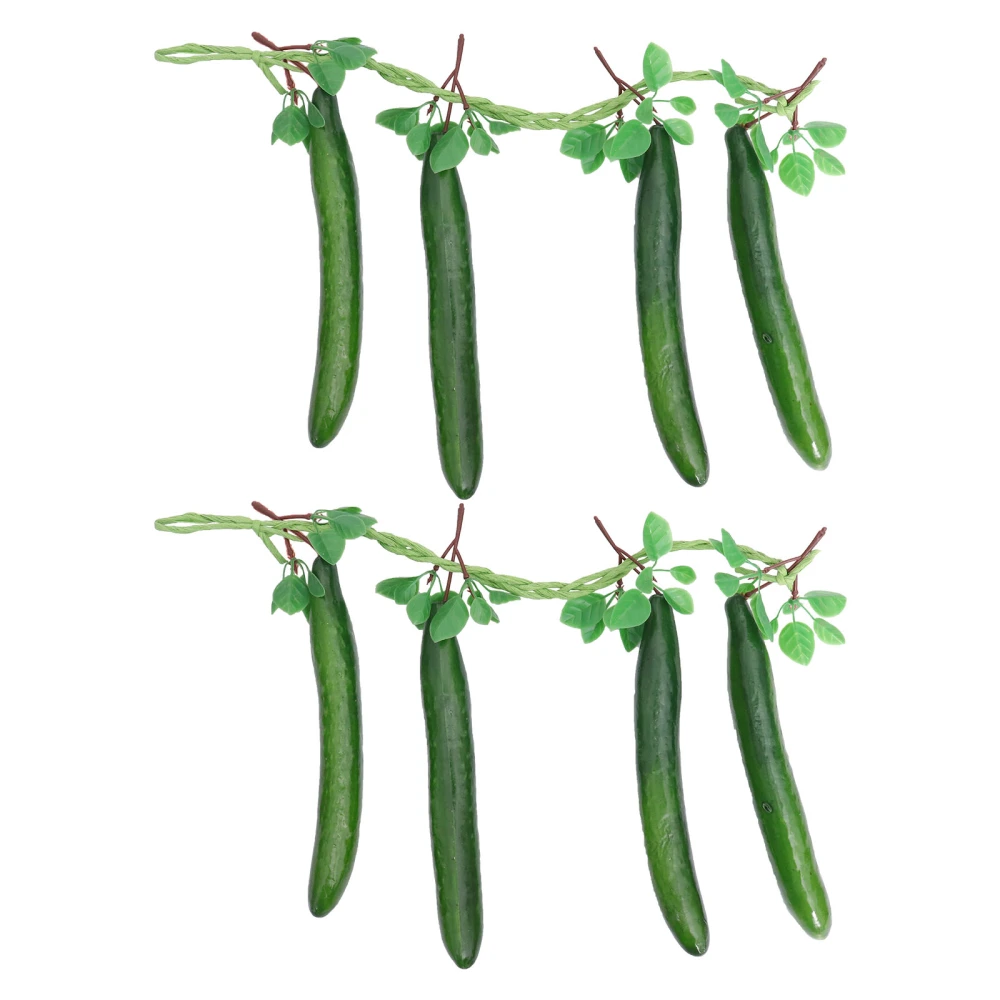 2Pcs Cucumber Decoration Bar Hanging Ornament Restaurant Hanging Crafts (Green)