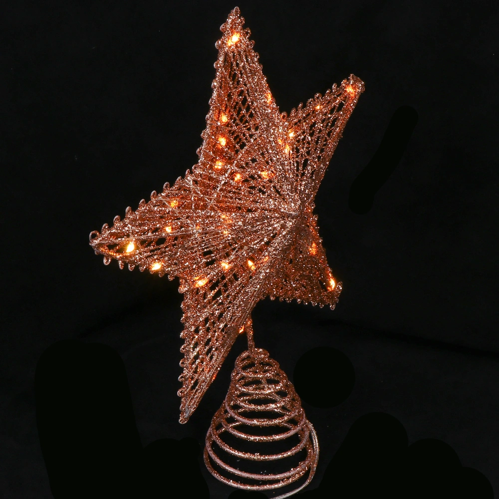 1pc Christmas Tree Decor Star-shaped Tree Light Xmas Home Decor Party Supply