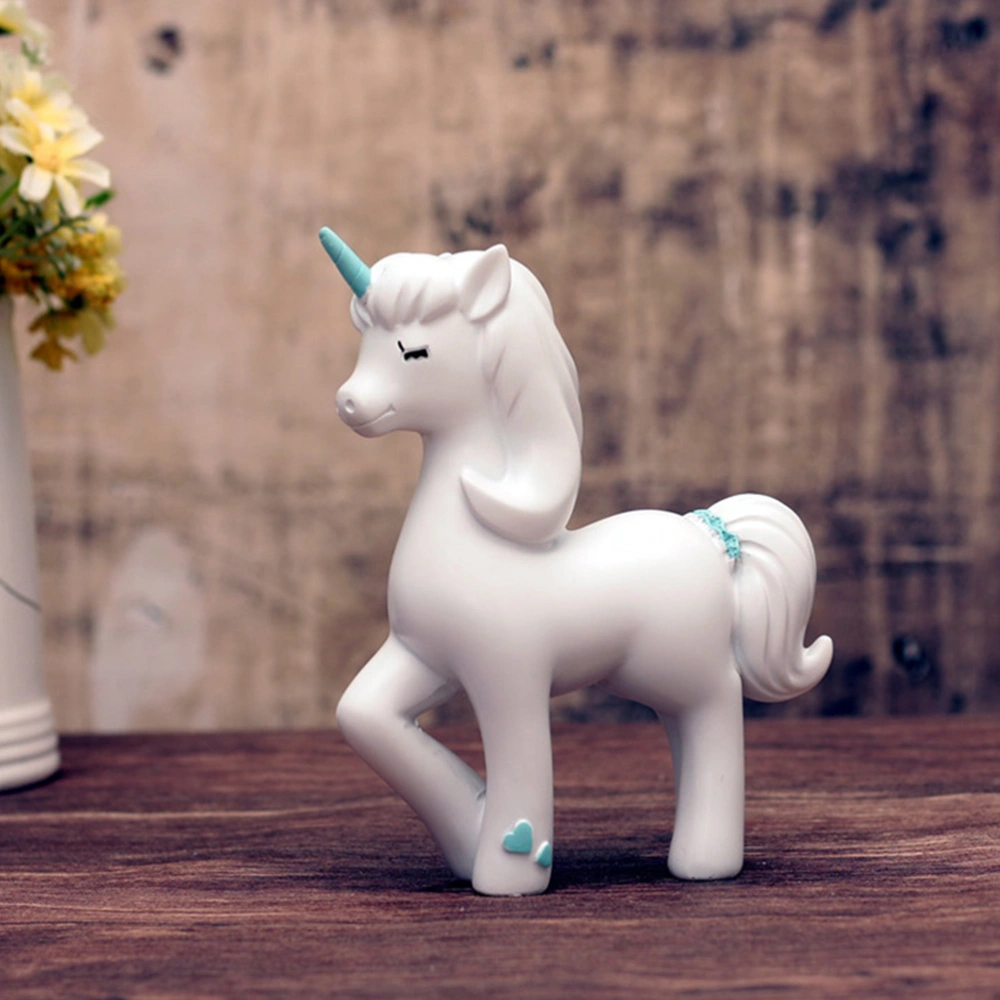  Unicorn Figures Animal Miniature Garden Figurine Cake Party DIY Desk Decoration