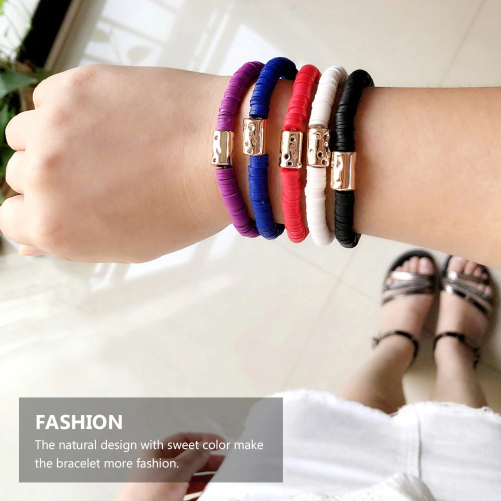 Bohemian Style Bracelet Colorful Handmade Bracelet Elastic Wrist String