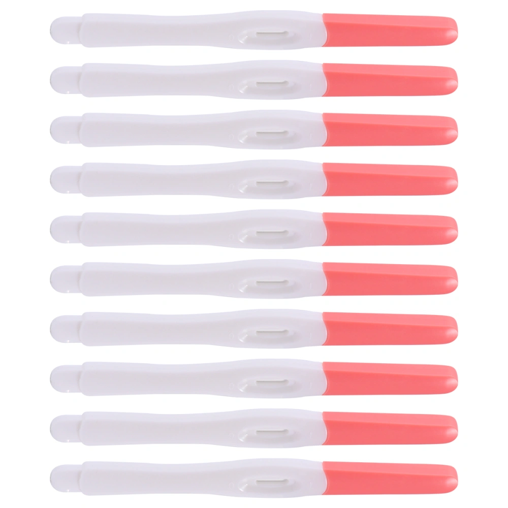 10PCS Early Pregnancy Testing Pen Colloidal Gold Rapid Screen Test Portable Pregnancy Test Stick Semi-quantitative Ovulation Test Pen Female Pregnancy Accessory for Couple Woman (Random Color)