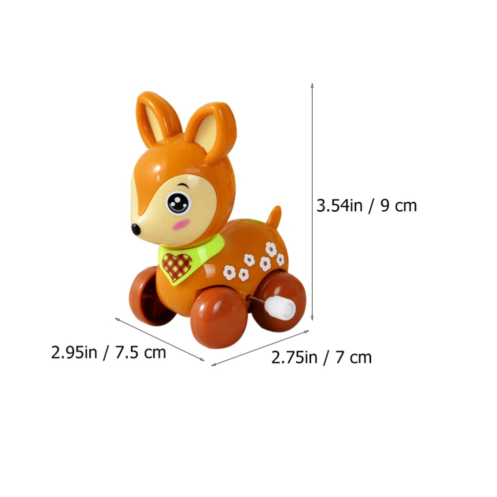 4pcs Animal Design Clockwork Toy Child Interactive Toy Funny Wind Up Toys