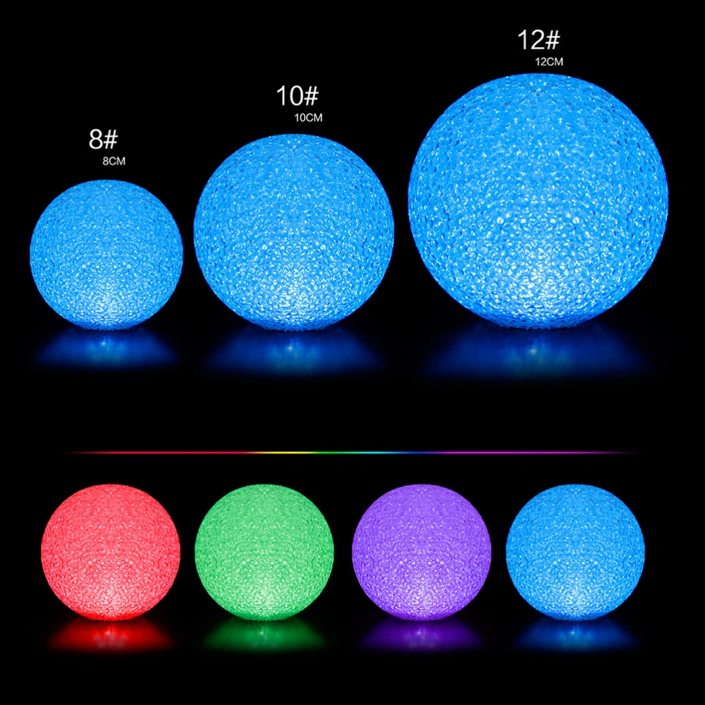 1 Pc Creative Colorful Crystal Ball Night Light 12CM Diameter Light Color Gradient Glowing Toy Ball Decorative Table Lamp