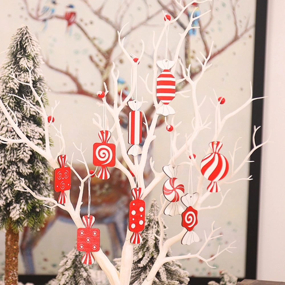 9pcs Christmas Tree Decoration Creative Christmas Pendant Candy Pendant