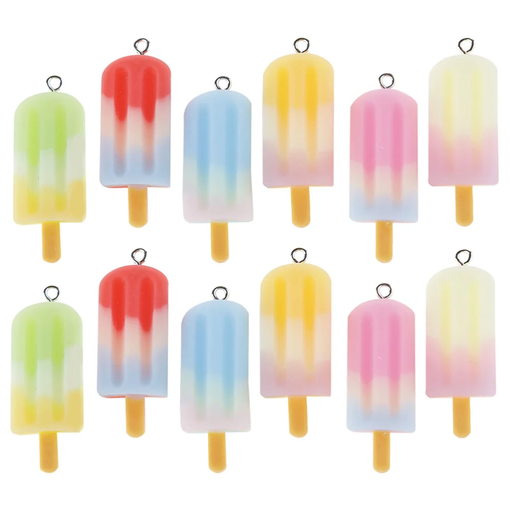 20Pcs Ice-cream Stick-shape Pendant Charms DIY Jewelry Pendants Jewelry Hanging Pendant