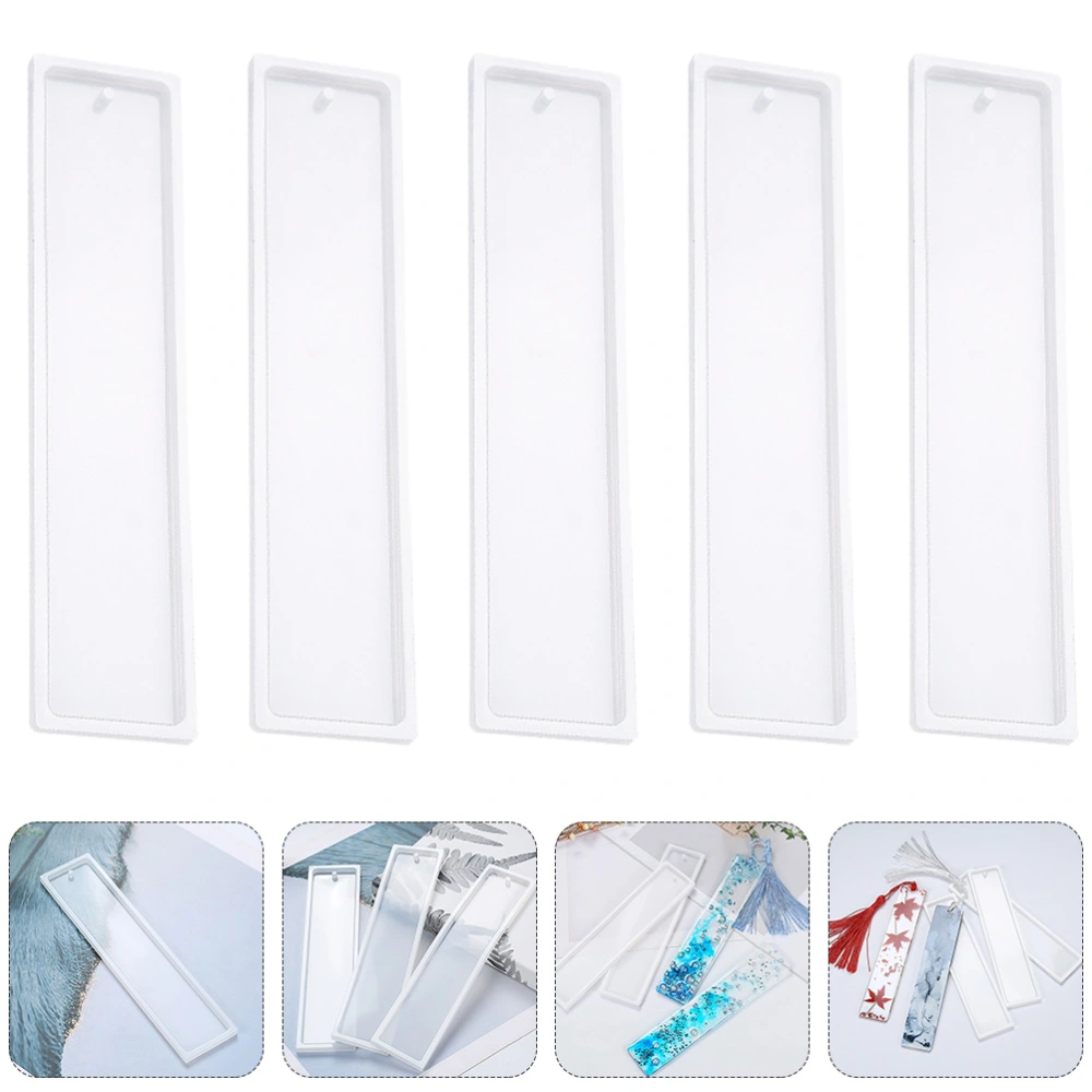 15Pcs Silicone Bookmark Molds Rectangular Bookmark Moulds Epoxy Resin Molds