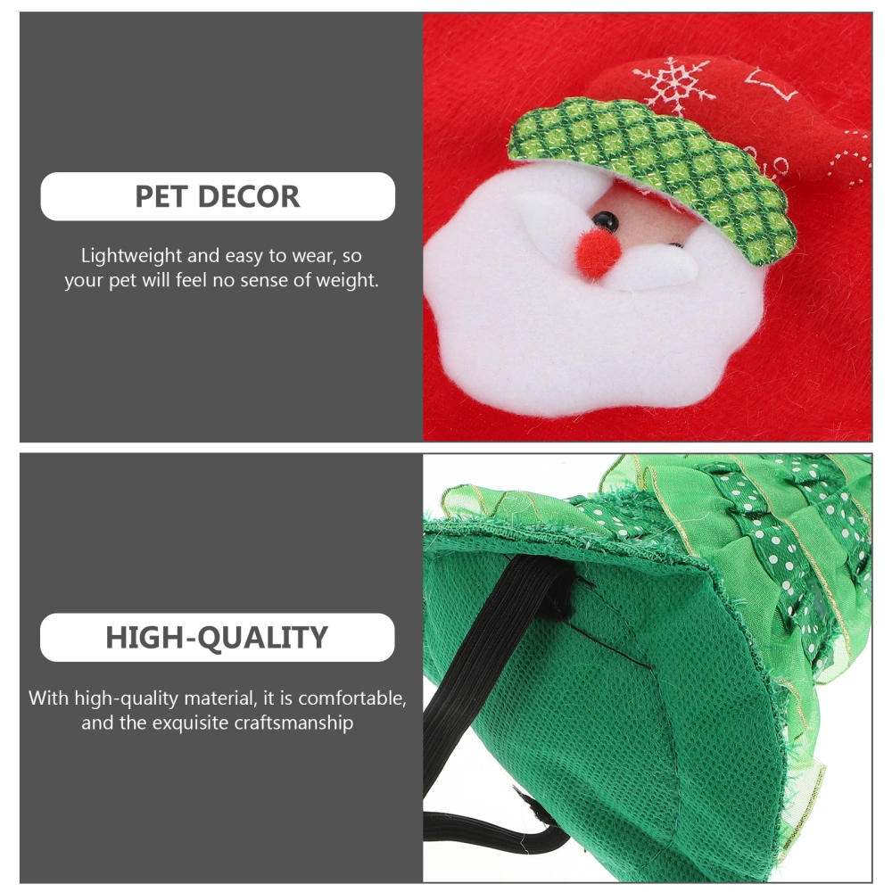 1 Set of Christmas Pet Neckerchief Pet Decorative Hat Dog Cat Dressing Supplies