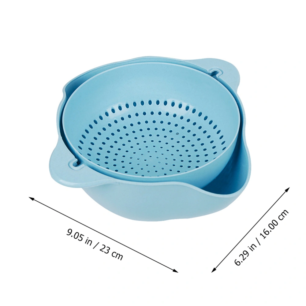 1 Pc Multi-function Drain Basket Vegetables Basin Fruit Basket for Kitchen Wash