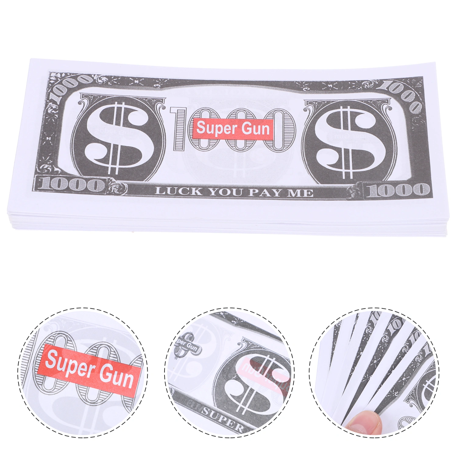 300Pcs Fake Money Prop Money Shooter Toy Filler Game Movies Party Supplies