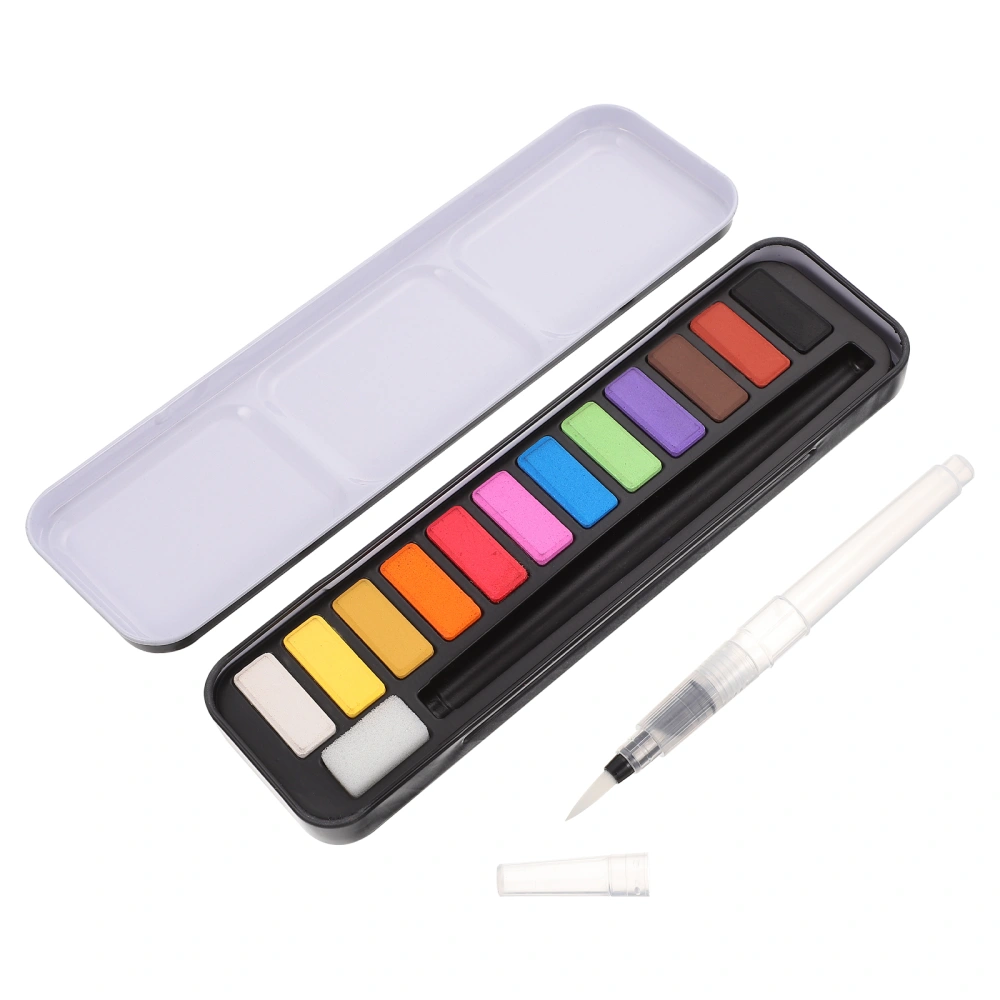 1 Set Solid Watercolor Paint Kit Pigment Practical Watercolour Solid Paint Kit