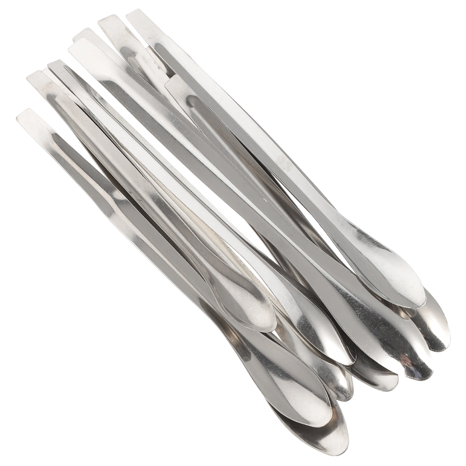 12pcs Stainless Steel Measuring Scoop Sampling Spoon Measure Scoop for Labs