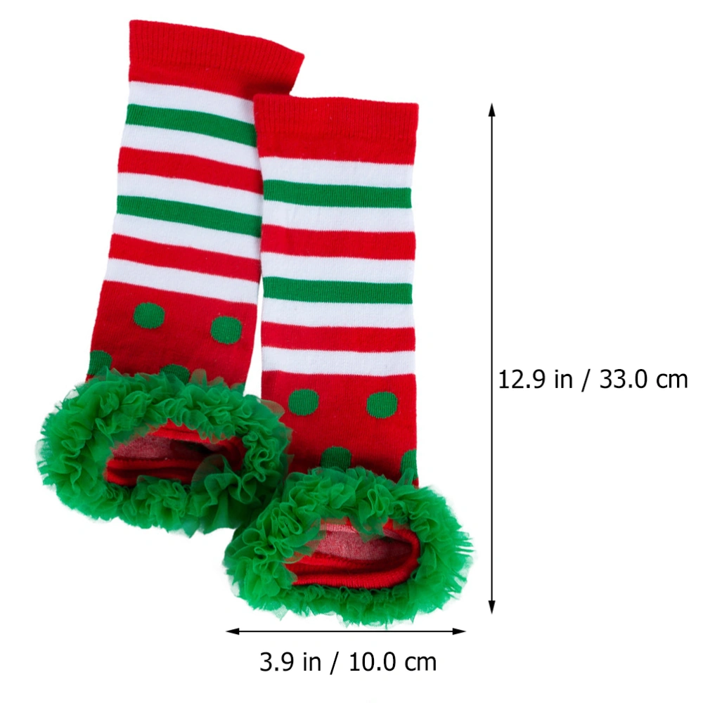 1 Pair Chrismas Themed Kids Sock Cover Comfortable Autumn Winter Warm Kids Socks