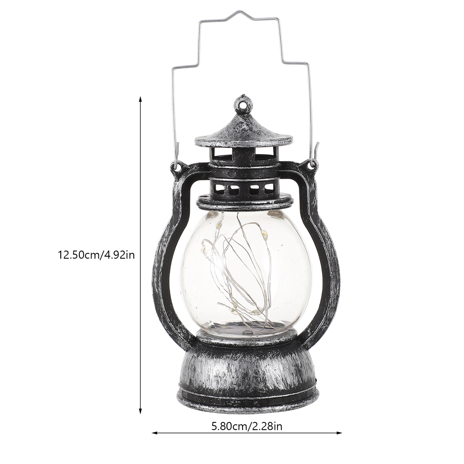 Portable Camping Light Vintage LED Lantern Tent Lamp Handheld Horse Lantern