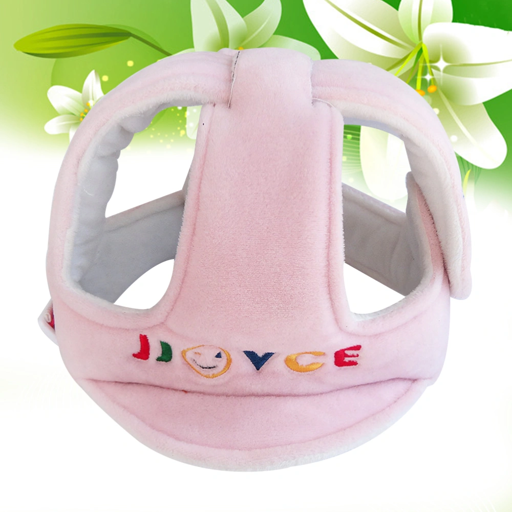 Adjustable Toddler Safety Hat Infant Head Protection Hat Learn to Walk Headguard(Pink)