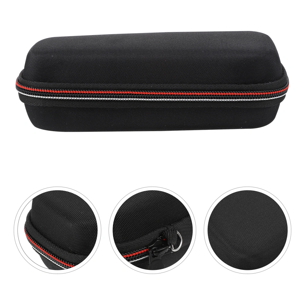 1pc Shaver Carrying Case Travel Shaver Bag Shockproof Razor Storage Bag (Black)