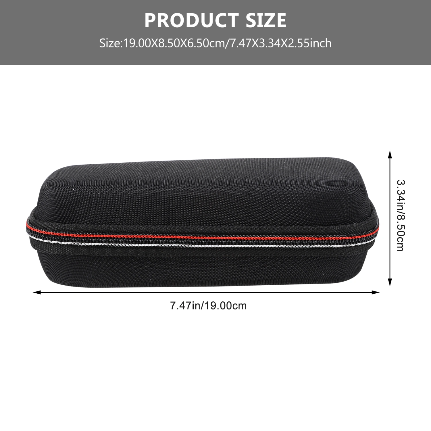 1pc Shaver Carrying Case Travel Shaver Bag Shockproof Razor Storage Bag (Black)