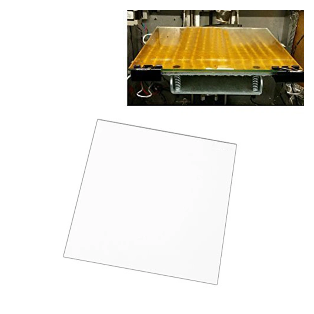 3D Printer MK2 MK3 Heated Bed Tempered Borosilicate Glass Plate 213x200x3mm